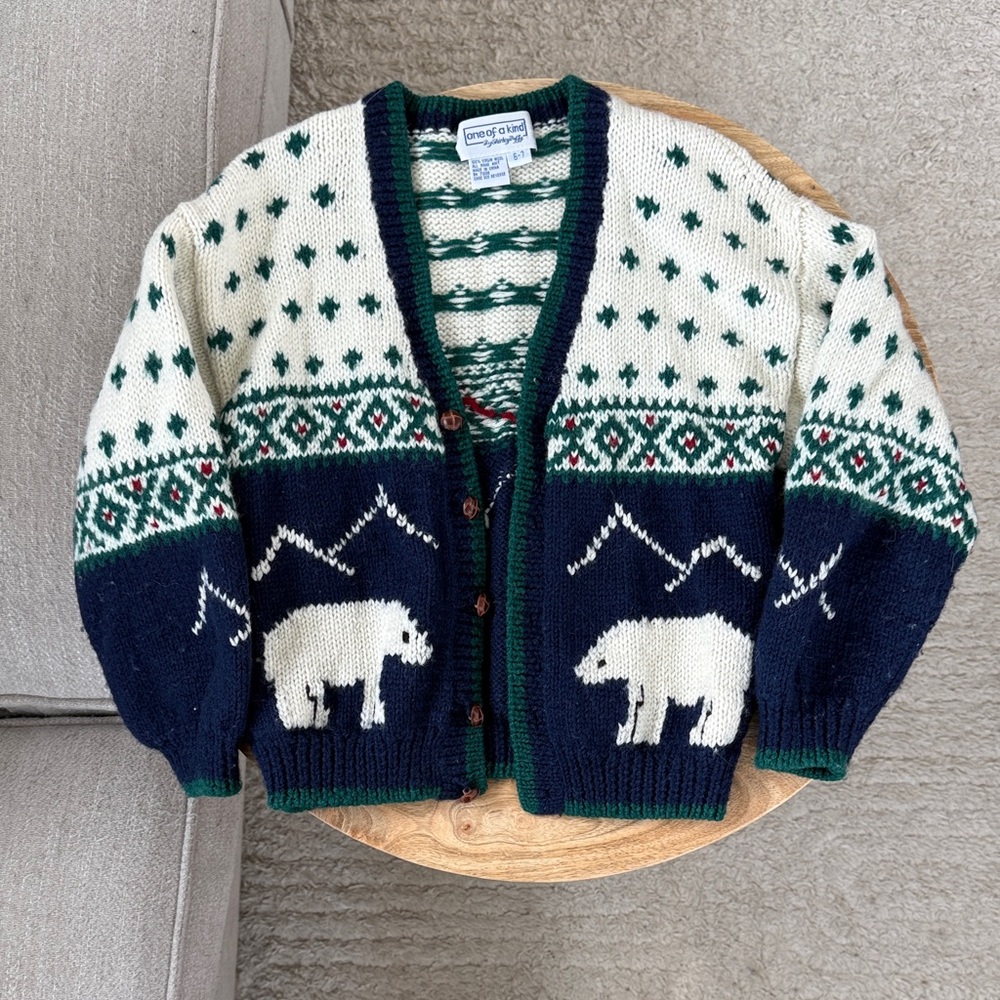 One of a Kind by Shirley Duffy Hand Knit Sweater